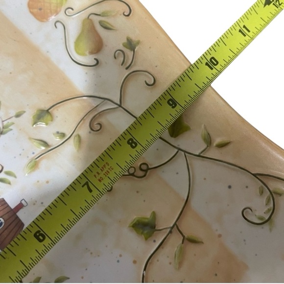 PartyLite Winding Lane Decorative Platter by Susan Winget Multicolor - Picture 3 of 5